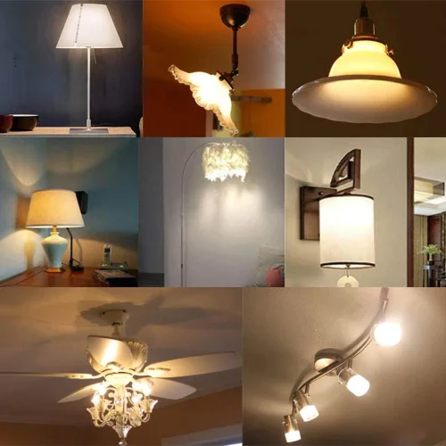 Vista 5 de Bombilla LED R14 de 5 W tipo R, 450 lúmenes, mini reflector E17, bombilla de base intermedia utilizada para lámpara de lectura, lámpara de armario