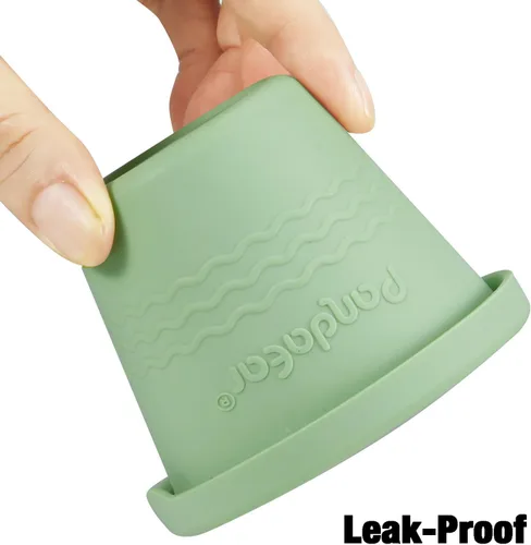 Vista 5 de PandaEar - Paquete de 12 recipientes de silicona para almacenamiento de alimentos para bebés, 4 onzas Reusable Snack Containers Freezer Storage