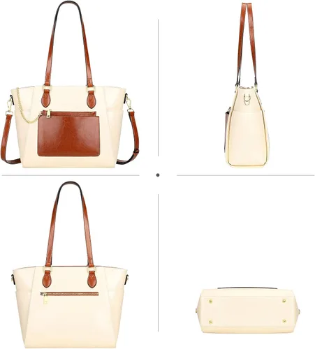 Vista 4 de Over Earth Bolsos de cuero para mujer, bolso de hombro y bolso de mano de moda