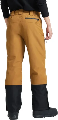 Vista 4 de Pioneer Camp Pantalones de esquí para hombre pantalones de snowboard aislados impermeables pantalones de nieve para hombre con peto desmontable