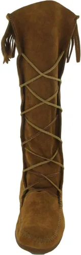 Vista 3 de Minnetonka Botas altas hasta la rodilla con cordones frontales para hombre