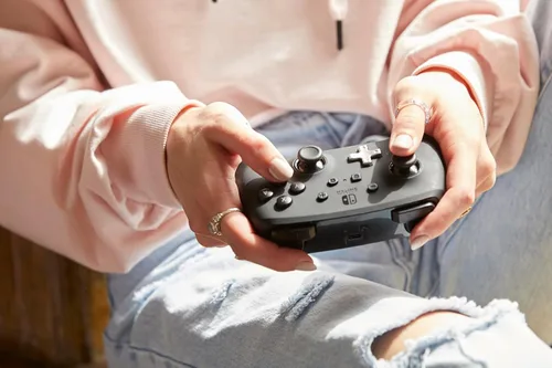 Vista 6 de PowerA Enhanced Wireless Controller for Nintendo Switch/Switch 2 / Switch Lite/OLED Model - Black - Gamepad, game controller, Officially Licensed