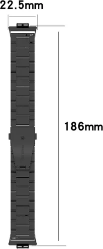 Vista 4 de Correa de repuesto para Huawei Watch Fit Band, de acero inoxidable, compatible con Huawei Watch Fit Smart Watch Paquete de 4