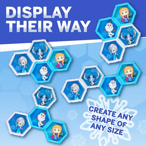 Vista 5 de WOW! PODS 4D Disney Frozen Elsa - Figura de juguete única conectable y coleccionable, exhibición de pared/estante, rellenos de cesta de Pascua