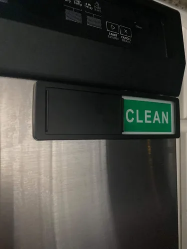 Vista 8 de Clean Dirty - Letrero magnético para lavavajillas mejorado súper fuerte, indicador magnético antiarañazos con respaldo autoadhesivo para todos
