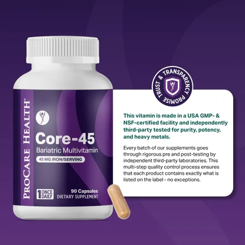 Vista 8 de Once Daily Bariatric Multivitamin Cápsula 45 mg de hierro 30