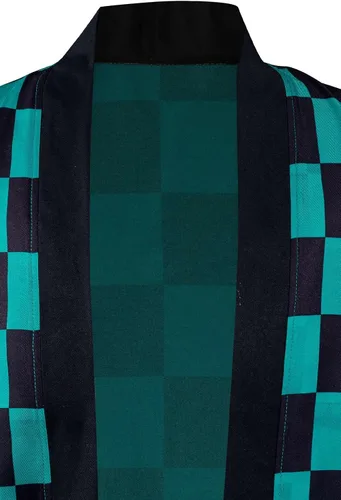Vista 6 de Askosso Kamado Tanjirou - Capa larga Kimetsu no Yaiba Kimono Kamado Tanjirou Capa larga para disfraz de cosplay