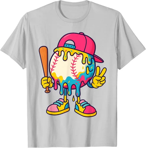 Vista 26 de Camiseta de béisbol Ice Cream Drip Youth Back To School Baseball Stuff