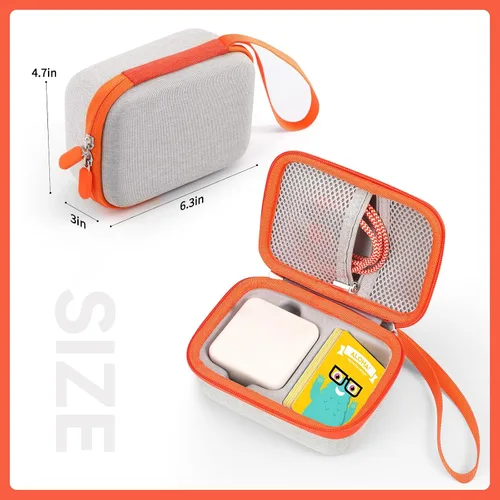 Vista 5 de Funda de viaje compatible con Yoto Mini, funda protectora rígida compatible con Mini Player 2024, funda portafolio de tarjetas de audio para niños