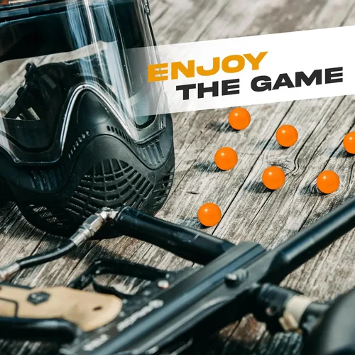 Vista 6 de 3Skull . Bolas de pintura calibre 43 para pistolas Umarex T4E Paintball .43 Cal Munición - Naranja