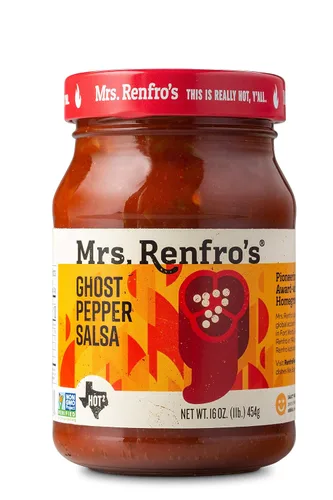 Vista 4 de Mrs. Renfro's Salsa de pimienta fantasma, 16 oz (paquete de 2)
