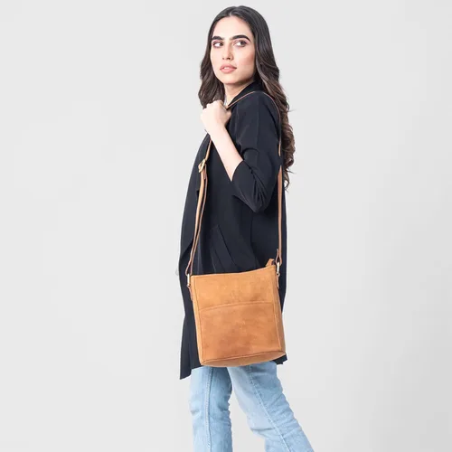 Vista 3 de LEABAGS Bolso bandolera de cuero - Bolso vintage de cuero genuino de búfalo - Bolso de mensajero de hombro para hombres y mujeres Maletín Milano