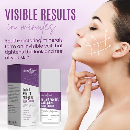 Vista 3 de Crema de estiramiento facial instantáneo – Solución antienvejecimiento para cuello, pecho y piel flácida – Crema de estiramiento facial reafirmante