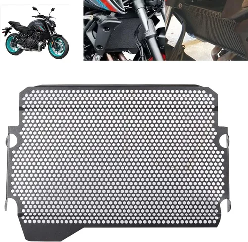 Vista 6 de Protector de rejilla de radiador de motocicleta, cubierta protectora de rejilla para Yamaha YZF R7 YZFR7 YZF-R7 2021 2022 MT-07 MT07 FZ-07 FZ07 2014