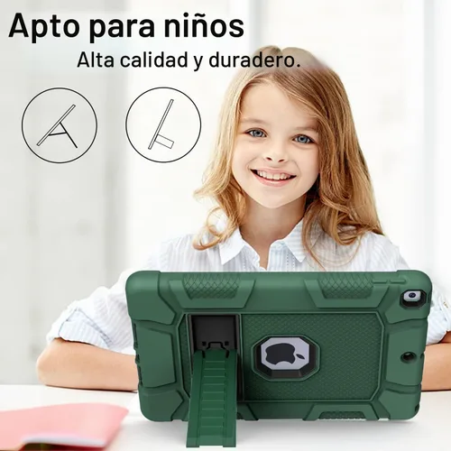 Vista 7 de Azzsy Funda para iPad de 9ª generación, iPad de 8ª generación, iPad de 7ª generación (10,2 pulgadas, modelo 2021/2020/2019), resistente a los Verde