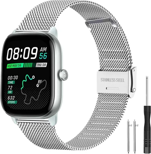 Vista 8 de Harikiri Correa compatible con Amazfit GTS 4 Mini/GTS 4/GTS 3/GTS 2e/GTS 2 Mini/GTS 2/GTS Quick Release Design Replaceable Adjustable Fitness