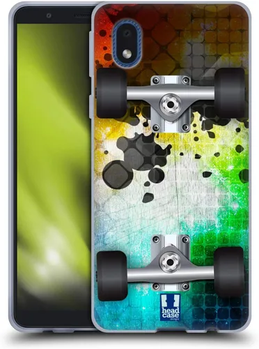 Vista 11 de Head Case Designs Flight Skateboards - Funda de gel suave compatible con Samsung Galaxy A01 Core (2020)