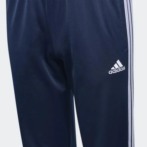 Vista 2 de adidas Pantalones deportivos icónicos de tricot para niños de talla grande, Azul marino colegial