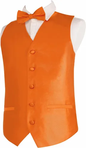 Vista 2 de Alizeal Conjunto clásico de corbatín, corbata y chaleco de traje para niños