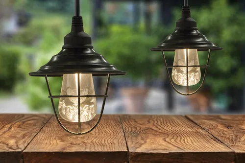 Vista 3 de Enbrighten Cafe Add-On - Persianas de lente con acabado de bronce aceitado, fáciles de instalar, para usar con tiras de luces Enbrighten Cafe
