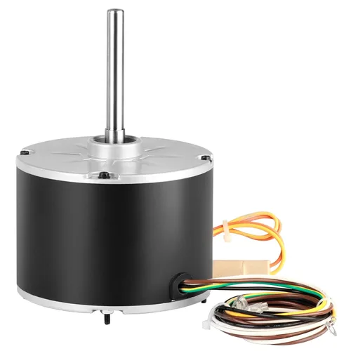 Vista 9 de VEVOR Motor de ventilador de condensador mejorado OEM, 1/4 HP 1100RPM, repuesto para ac GE Genteq Carrier Bryant Payne Dayton, 5KCP39EGS070S