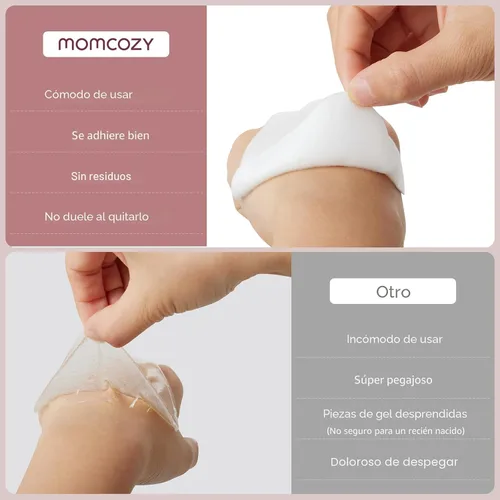 Vista 7 de Momcozy Almohadillas de hidrogel para pezones con lanolina calmante, las almohadillas de lactancia de gel Soothies proporcionan alivio instantáneo