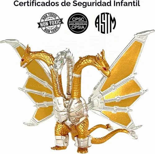 Vista 3 de TwCare Juego de 10 juguetes Godzilla x Kong: El Nuevo Imperio, figuras de acción de dinosaurios y dragones, Evolved Basic Exquisite Battle Roar