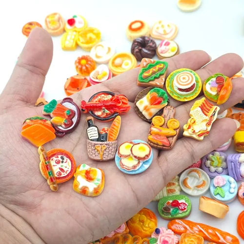 Vista 4 de Botellas en miniatura de bebida de comida para jugar al juego de cocina (10 botellas + 10 comidas (aleatorias))