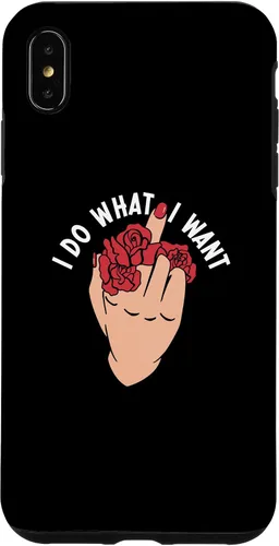 Vista 11 de I Do What I Want Middle Finger Flowers Women Case for iPhone 16