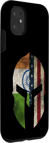 Vista 3 de iPhone 11 Indian American Pride - Carcasa para teléfono con bandera de la India