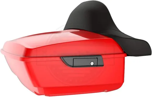 Vista 29 de Moto Onfire King Tour - Maletero con almohadilla de respaldo para Harley Touring 1997+ (Barracuda Silver)