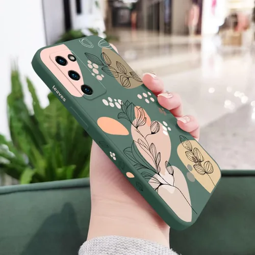 Vista 2 de Doowear Funda para Galaxy S20 FE para mujeres y niñas, protector de lente de cámara de hojas de plantas lindas, protector de lente de cámara de TPU