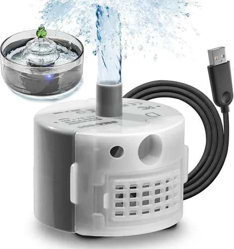 Vista 8 de Fuente de agua para gatos totalmente de vidrio, fuente para mascotas de vidrio de 3.2L/108oz con luz LED, dispensador automático de agua para gatos