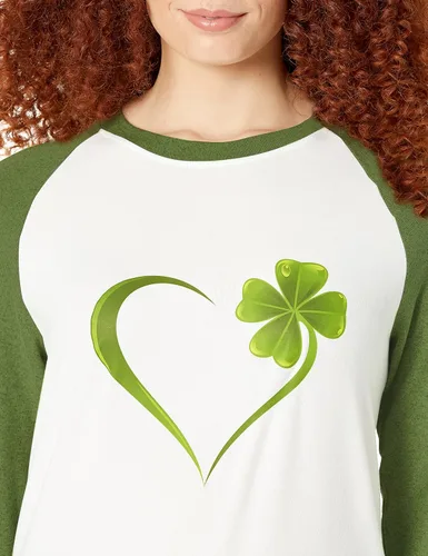 Vista 3 de Camiseta raglán con manga larga para mujer, suave, holgada, informal y con cuello redondo, regalo para mujer