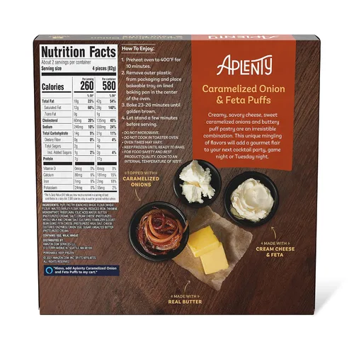 Vista 2 de Amazon Brand, Aplenty Caramelized Onion & Feta Puffs, 6.6 onzas