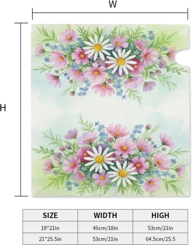 Vista 5 de Daisys - Cubierta magnética impermeable para buzón de correo, hermosas flores, para decoración del hogar, jardín, 21 x 18 pulgadas 02 Margaritas