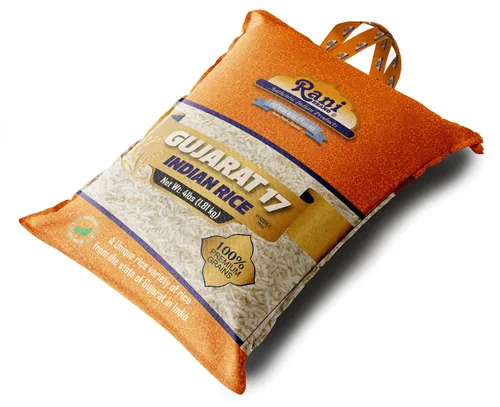 Vista 9 de Rani Gujarat 17 Arroz indio 64 oz (4 libras) 4.0 lbs Bolsa de tela ~ Todo natural Apto para gluten Vegano Kosher Calidad de exportación