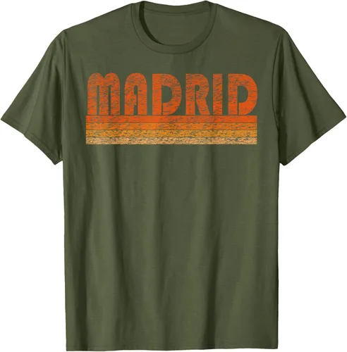 Vista 82 de clásico Retro Madrid playera, hombre 3XL, Asphalt Negro