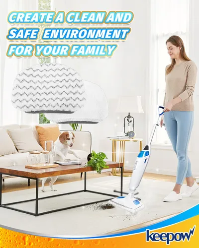 Vista 7 de KEEPOW Almohadillas para trapeador de vapor, paquete de 6 unidades para Bissell Powerfresh 1940 1544 1440 Series vaporizador de piso duro, trapos
