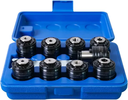 Vista 6 de ZAC Adaptador de Portabrocas de Taladro GT12, Compatible con Máquina Roscadora Eléctrica M16R, Metal, Incluye Llave de Portabrocas, Adaptador