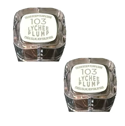 Vista 4 de Lote de 2 lápices labiales L'Oreal Paris Colour Riche Plump and Shine, Lychee Plump 103