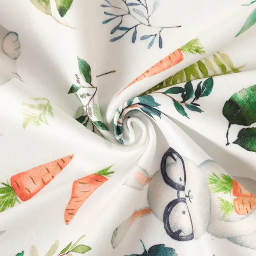 Vista 7 de Sinhoon Ropa de Pascua para bebés y niños con estampado de conejito de conejo, sin mangas, traje de Pascua