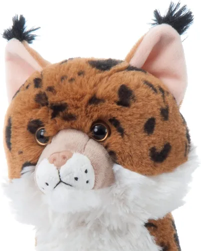 Vista 3 de The Petting Zoo Bobcat - Animal de peluche, regalos para niños, animales salvajes del zoológico Onez, juguete de peluche Bobcat de 12 pulgadas