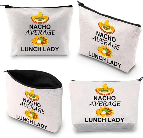 Vista 7 de BDPWSS Almuerzo Señora Cosméticos Bolsa Almuerzo Señora Regalo de Apreciación Para Almuerzo Personal Almuerzo Ayudante Cafetería Trabajador Bolsa