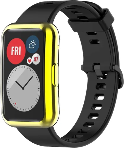 Vista 5 de TenCloud Fundas protectoras de pantalla compatibles con Huawei Watch Fit Accessories Covers Scratched Cobertura completa Funda protectora de TPU 7
