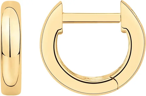 Vista 12 de PAVOI Aretes de aro gruesos chapados en oro de 14 quilates para mujer - Aretes pequeños de aro de oro con postes de plata de ley 925 - Joyería