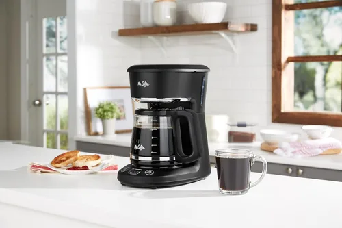 Vista 4 de Mr. Coffee Jarra de Repuesto de 12 Tazas – Compatible con Máquinas Mr. Coffee de 12 Tazas, Jarra de Vidrio con Asa Negra