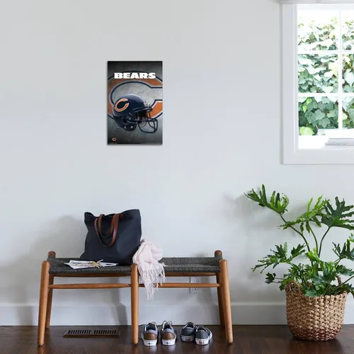 Vista 3 de Trends International NFL Chicago Bears - Póster de pared de lona con casco 16