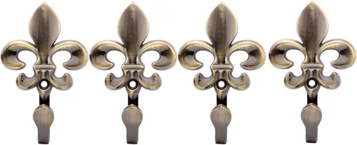 Vista 7 de Ganchos decorativos para toallas de baño, ganchos de pared para abrigos, ganchos de metal resistentes, ganchos colgantes para colgar llaves, bolso