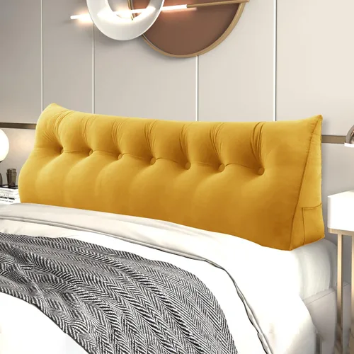 Vista 16 de Almohada de cuña para cabecero de cama Almohada pequeña de refuerzo para cabecera Almohada de lectura para sentarse en la cama para adultos, cojín